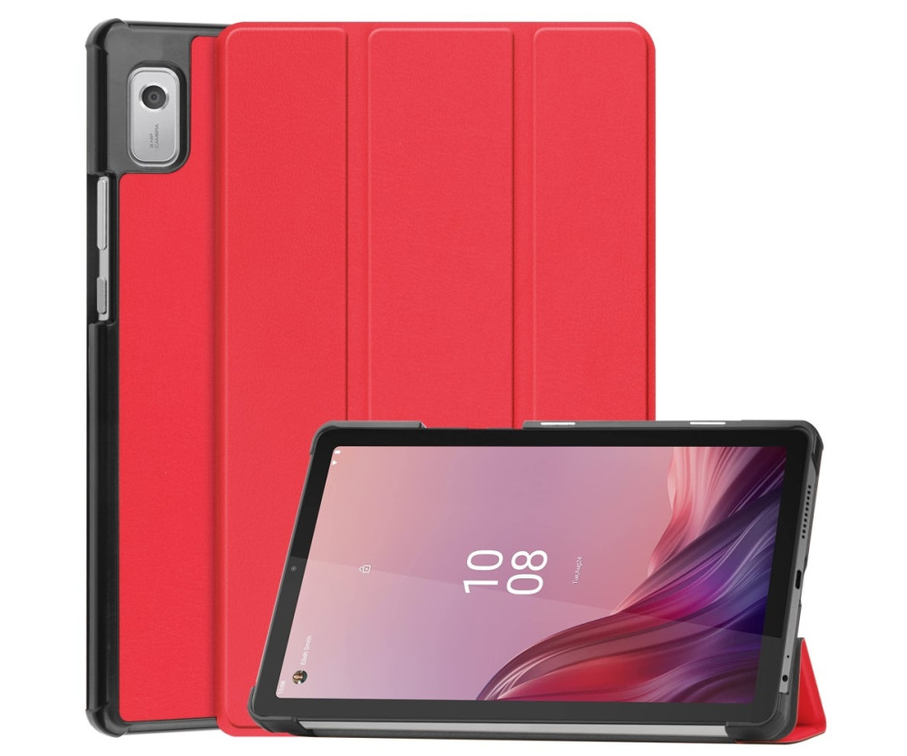Tri-fold Fodral till Lenovo Tab M9 - Röd