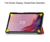 Tri-fold Fodral till Lenovo Tab M9 - Röd