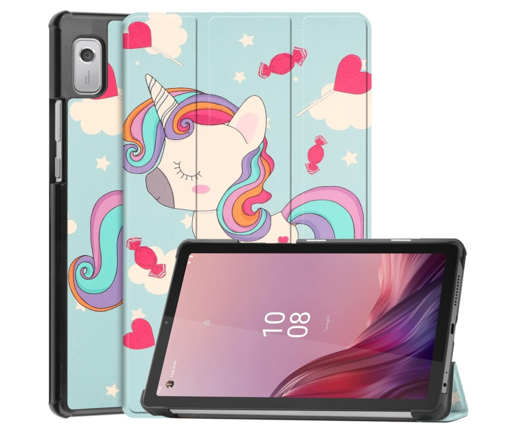 Tri-fold Fodral till Lenovo Tab M9 - Horse