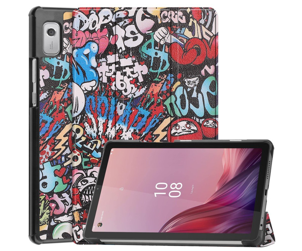 Tri-fold Fodral till Lenovo Tab M9 - Graffiti