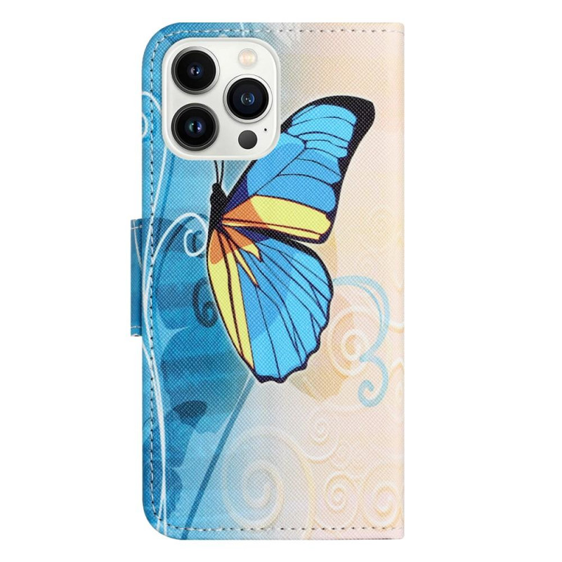 iPhone 15 Pro Lompakkotelineen kotelo Puhelimen kansi - Butterfly