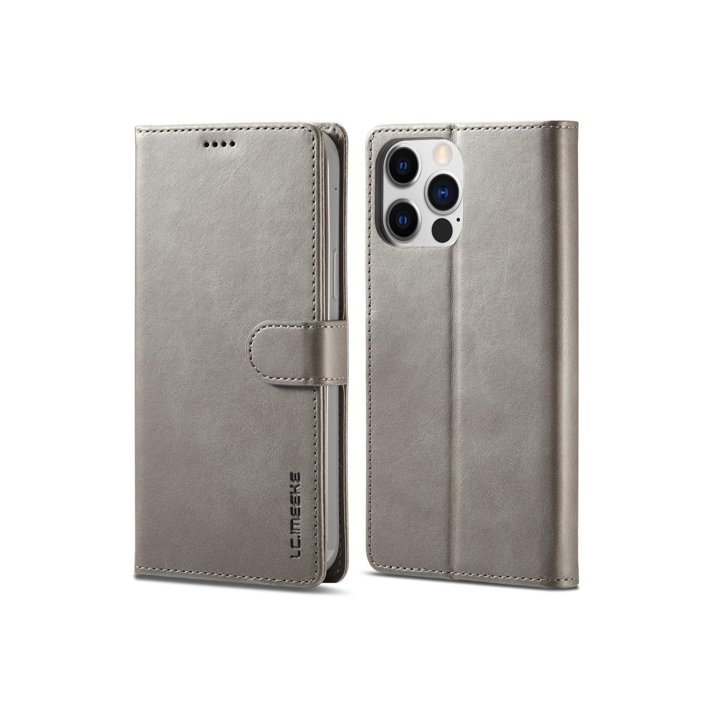 LC.IMEEKE Pung Taske til iPhone 15 Pro Max - Grå