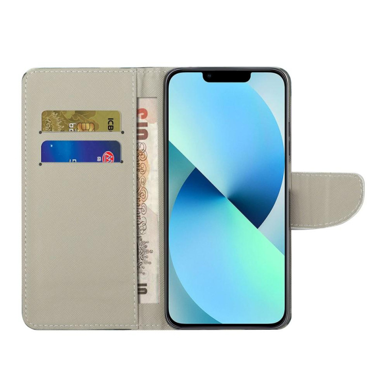 Til iPhone 15 Plus Wallet Stand Case Telefoncover - Butterfly
