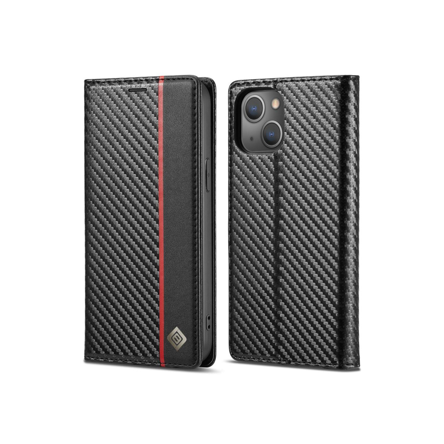 LC.IMEEKE Pung Taske til iPhone 15 Plus - Sort