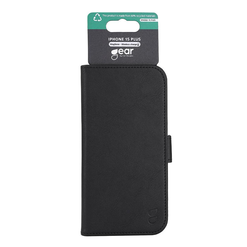 Gear Mobile case 3 card slots Magseries Black - iPhone 15 Plus