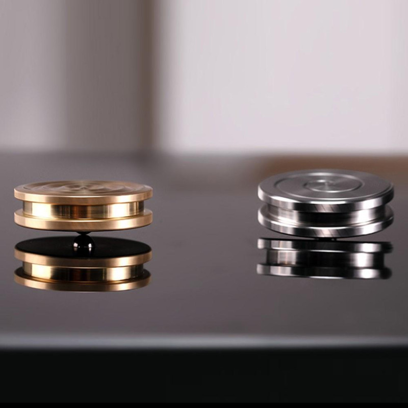 Pendant Gyro Spinner Spinning Gyroscope Fidget - Stainless Steel