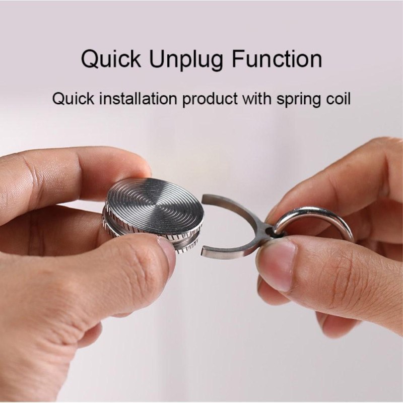 Riipus Gyro Spinner Spinner Spinning Gyroskooppi Fidget - Ruostumaton teräs