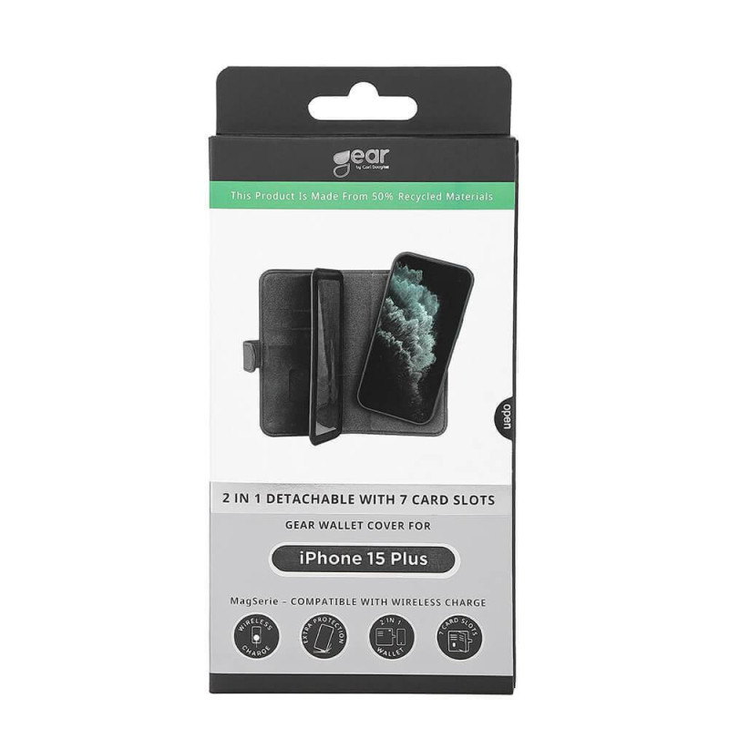 Gear Mobiltelefonveske 2 - i - 1 7 - kortspor MagSeries til iPhone 15 Plus
