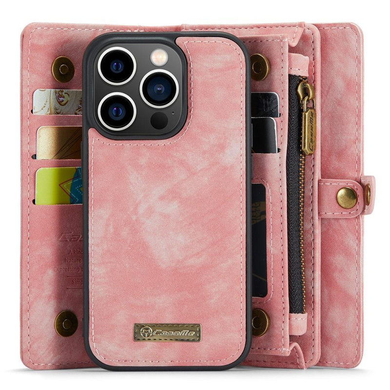 CASEME iPhone 15 Pro 2 - in - 1 Wallet Phone Shell - Pink