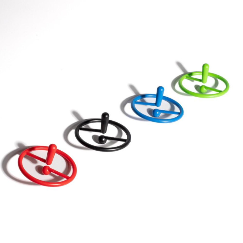 2 - Pack Fidget Toy Spin roterende gyrodekompresjon Tilfeldig farge