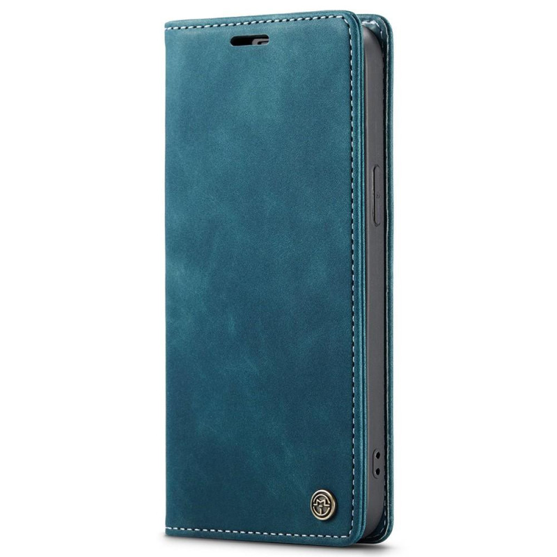 CASEME Retro Wallet Case for iPhone 15 Plus - Blue