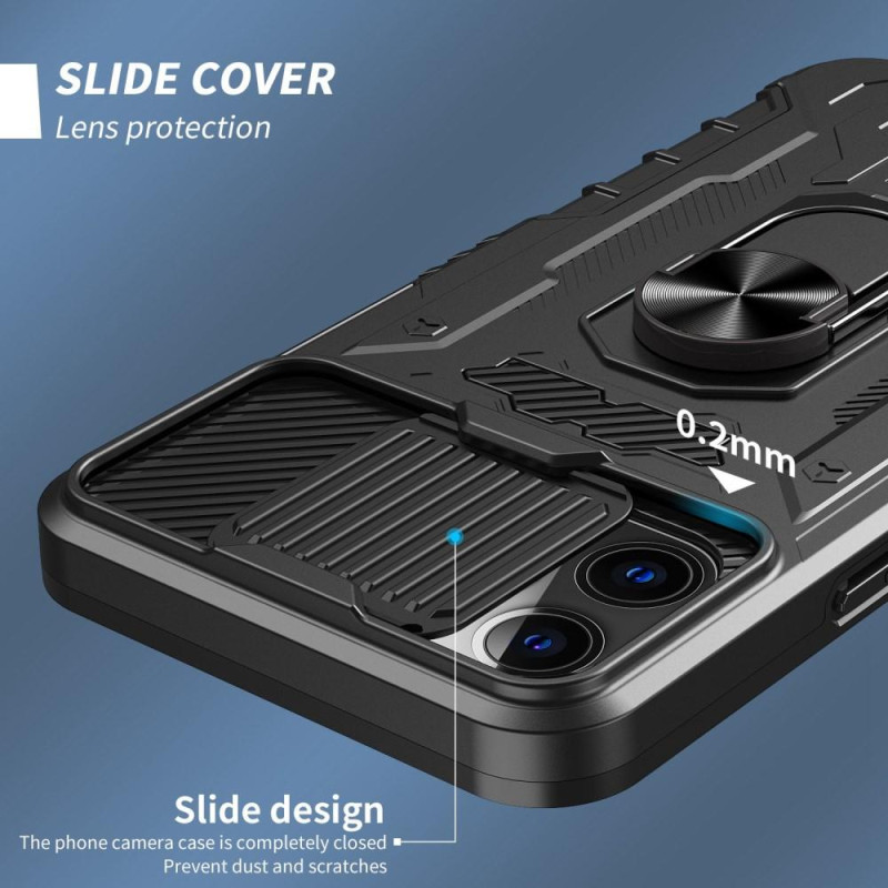 iPhone 14 Pro fuldt cover TPU + PC Kickstand Telefontaske+hærdet glas