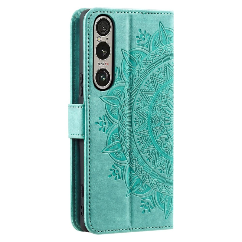 For Sony Xperia 1 VII Lommebok Deksel Shell Mandala Blomstermønster
