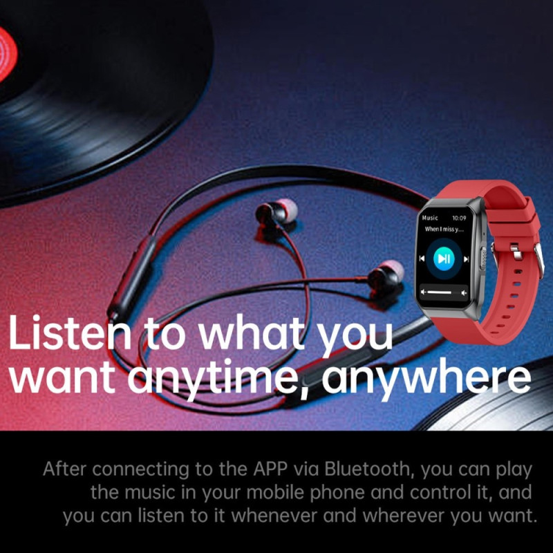 Smartwatch med opkald Bluetooth-sundhedsmåler Fitnesstracker Smartwatch - Gul