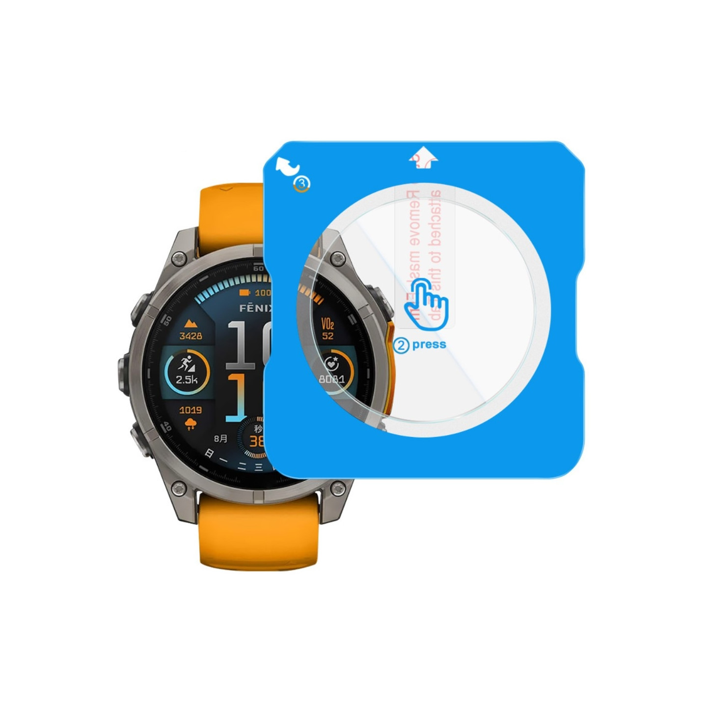 IMAK Til Garmin Fenix 8 51mm Hærdet Glas Skærmbeskyttelse