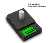 Våg Digital-Våg Mini Kompakt Väger 0,01 gram upp till 500 gram 