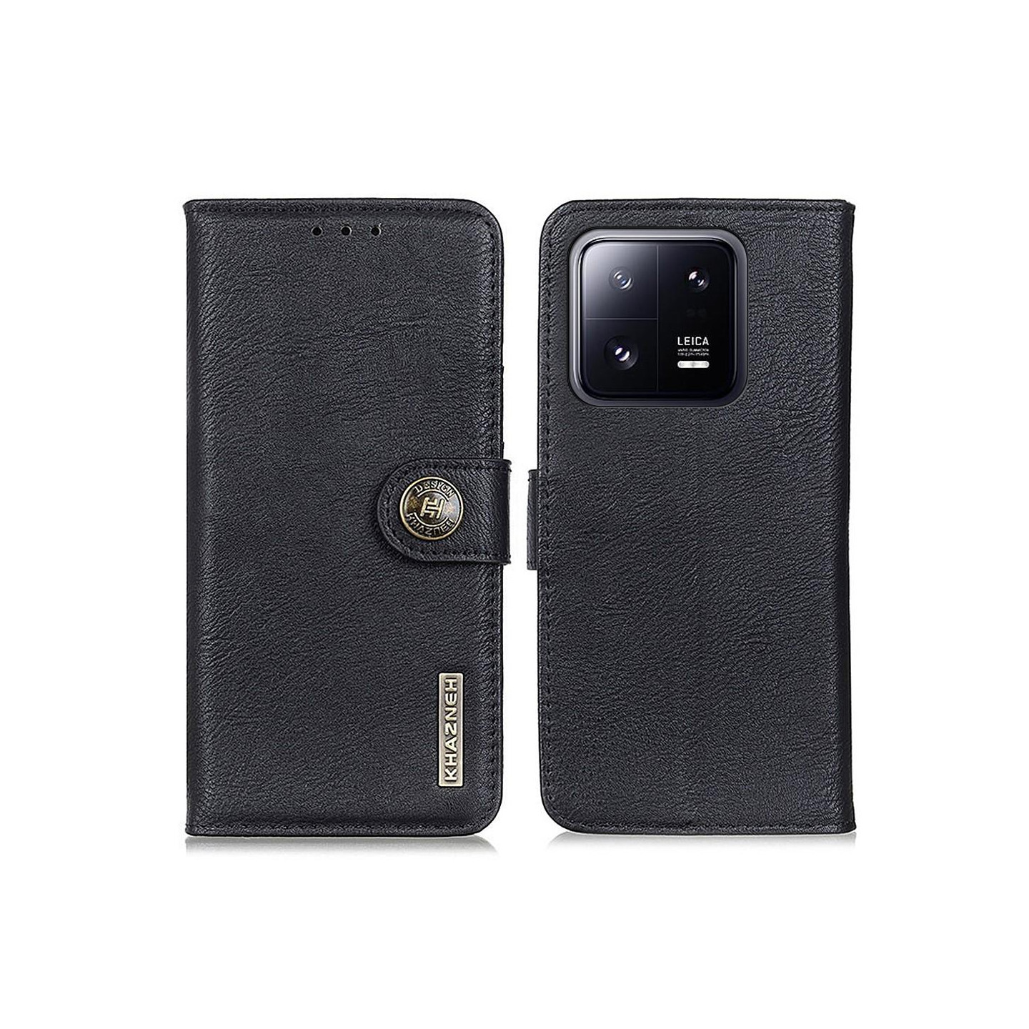 KHAZNEH Xiaomi 13 5G Lommebok - deksel - Svart