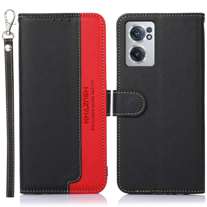 KHAZNEH Phone Cover for OnePlus Nord CE 2 - Black/Red