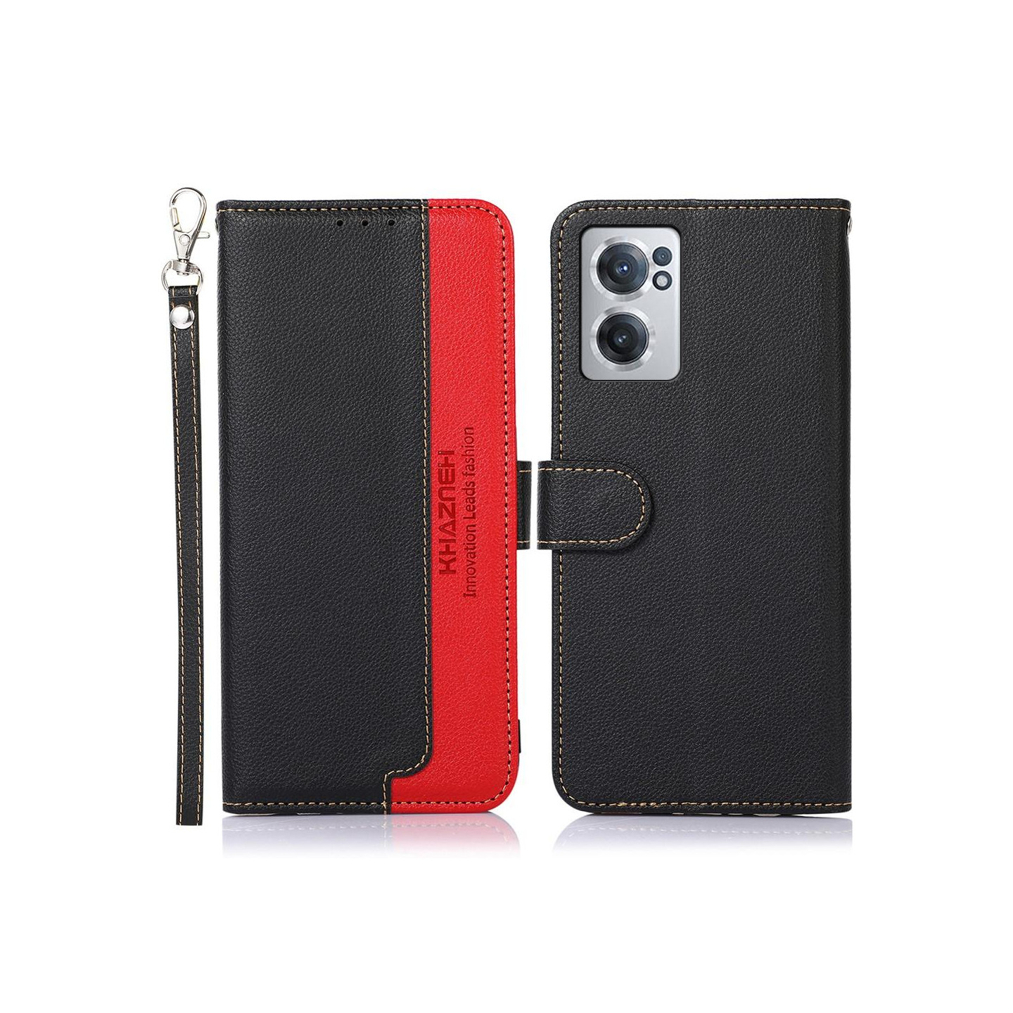 KHAZNEH Phone Kansi - OnePlus Nord CE 2 - Musta/Red