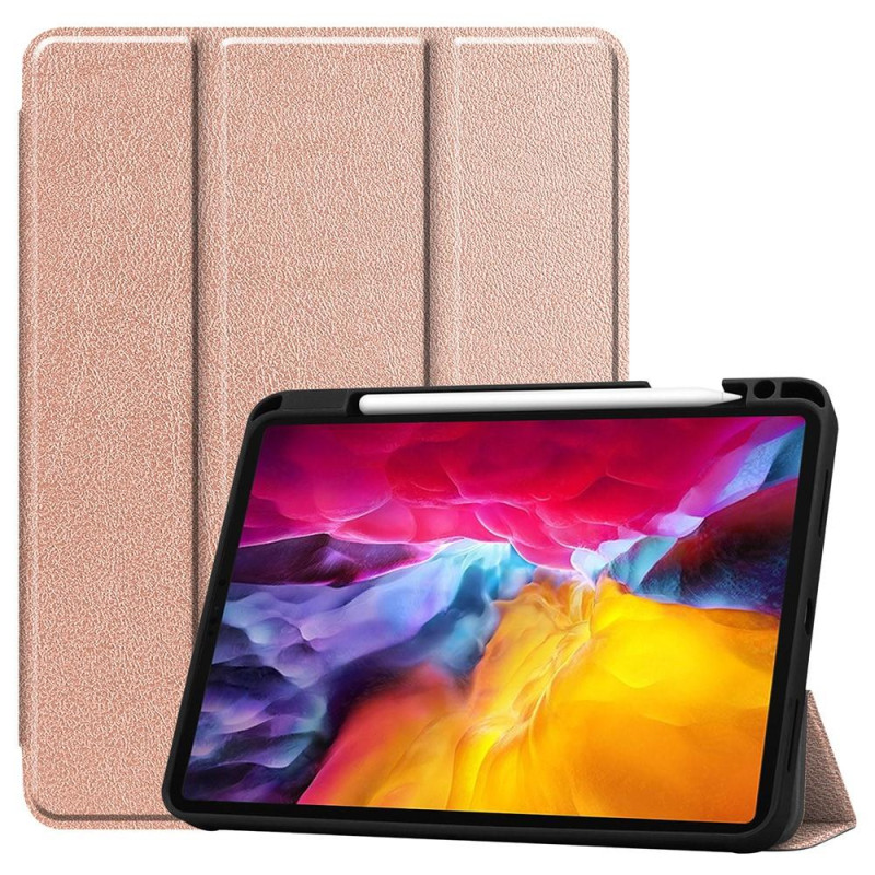 For iPad Pro 11 2021 Tri - fold Stand Tablet Case Cover - RoseGold