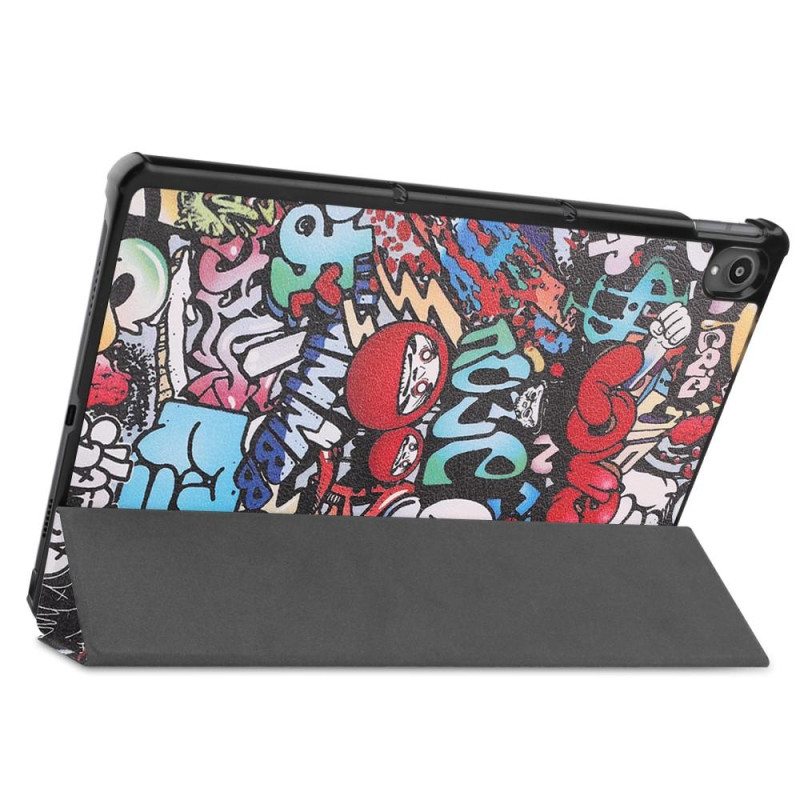 Tri - fold Stand Cover for Lenovo Tab P11 TB - J606F - Graffiti