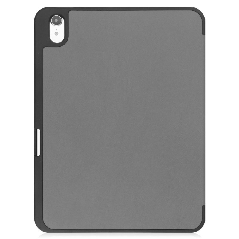 Tri - fold Stand Case for iPad 10.9 (2022) Tablet Cover Pen slot - Grey