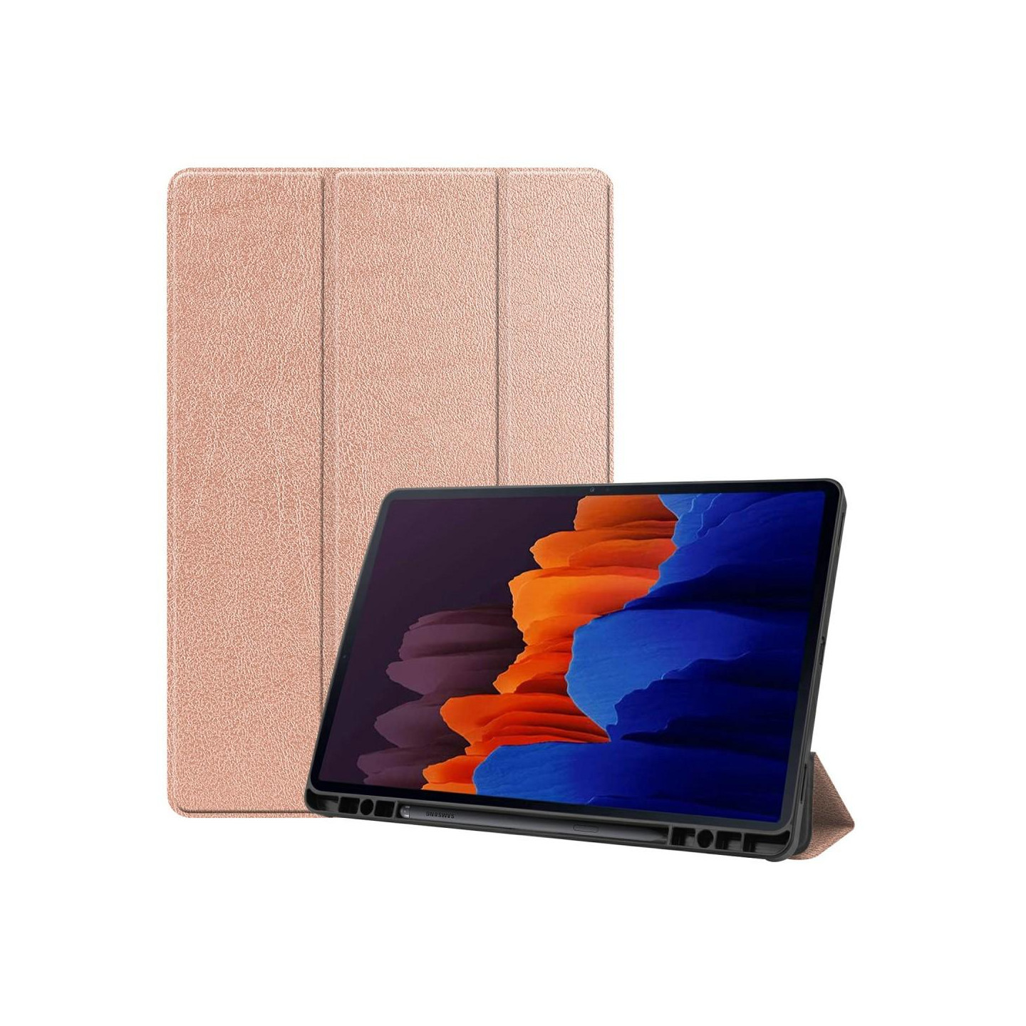 Tri - fold Stand Smart Case for Samsung Galaxy Tab S7 Plus