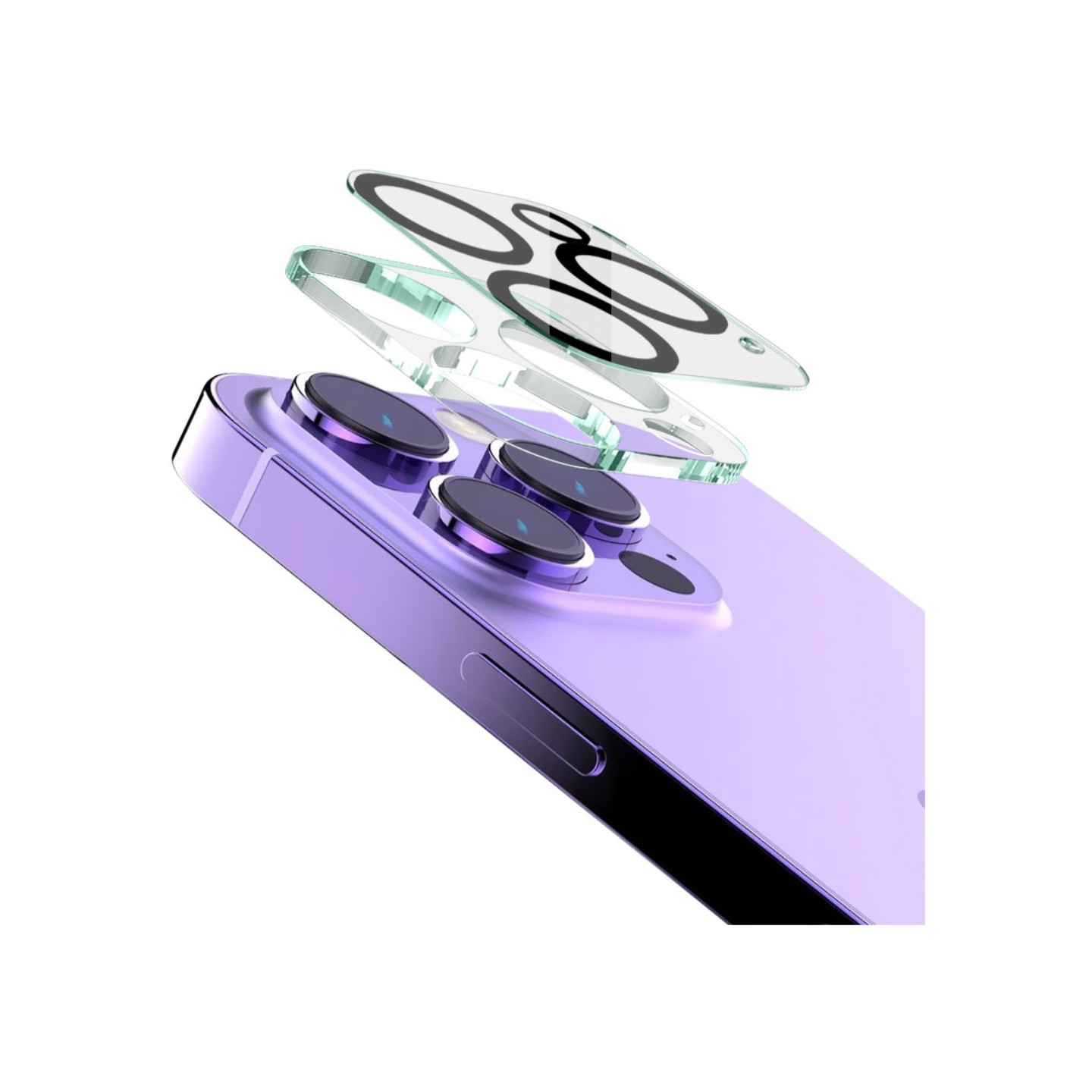 IMAK objektivdeksel til iPhone 16 Pro/16 Pro Max film herdet glass