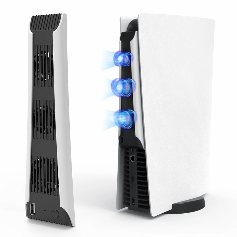 For Sony Playstation 5 Game Console Cooling Low Noise Heat Dissipation Fan Cooler