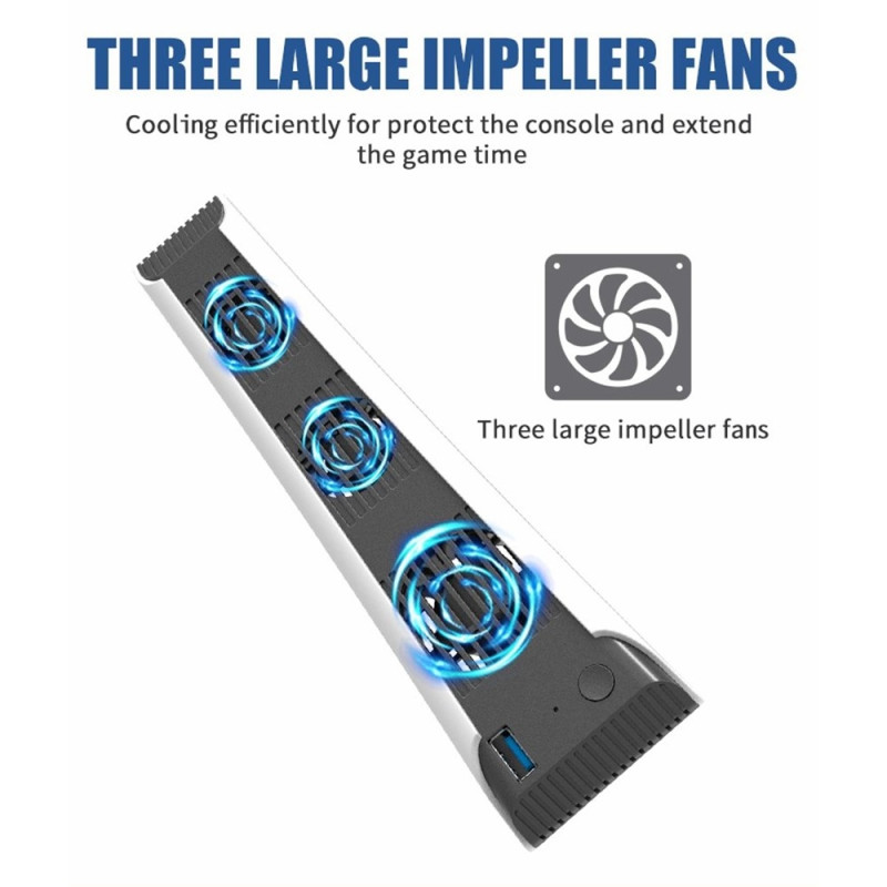 For Sony Playstation 5 Game Console Cooling Low Noise Heat Dissipation Fan Cooler