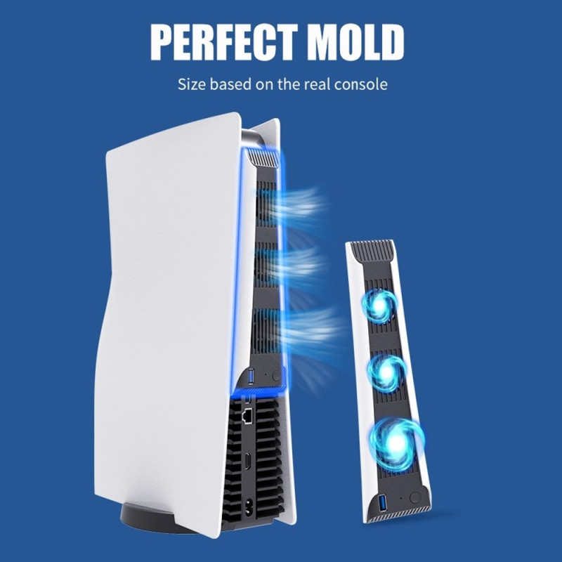 For Sony Playstation 5 Game Console Cooling Low Noise Heat Dissipation Fan Cooler
