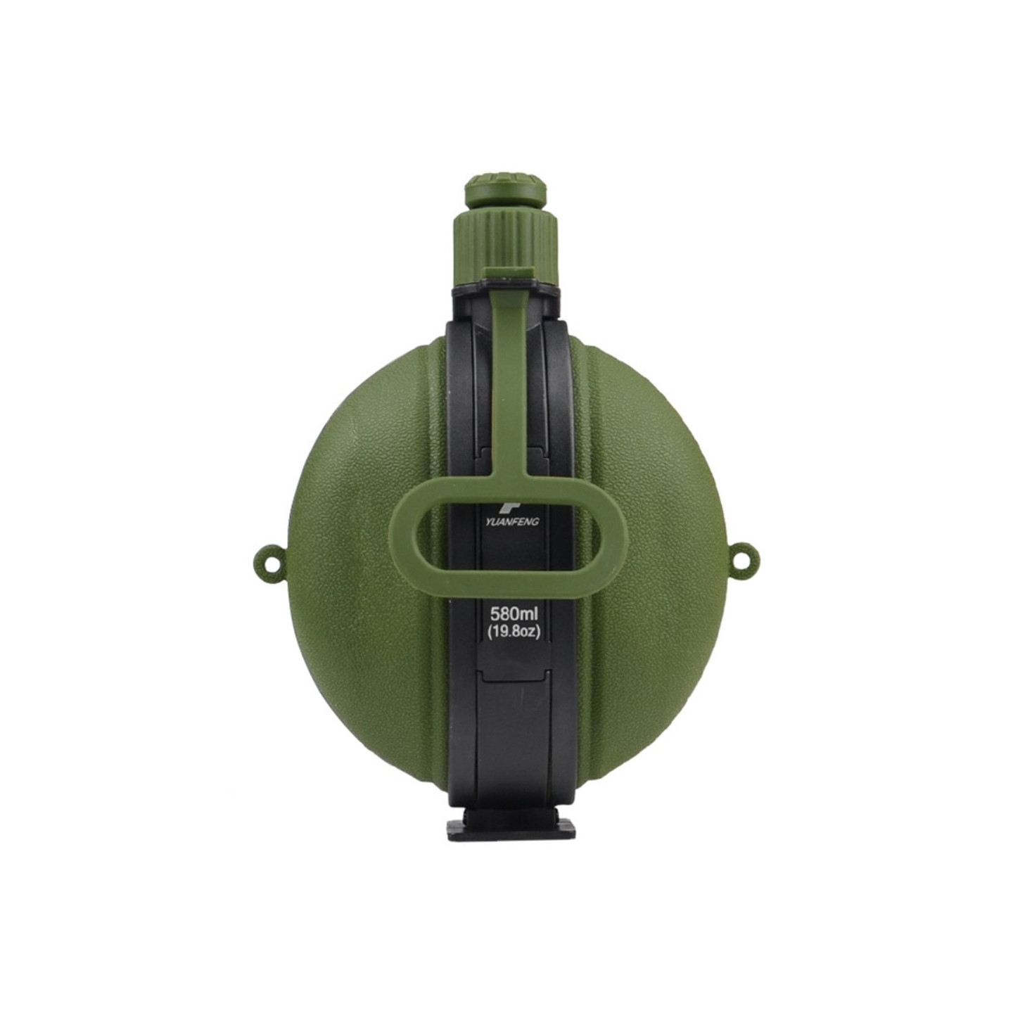 580 ml kokoontaitettava silikoninen vesipullo kompassilla