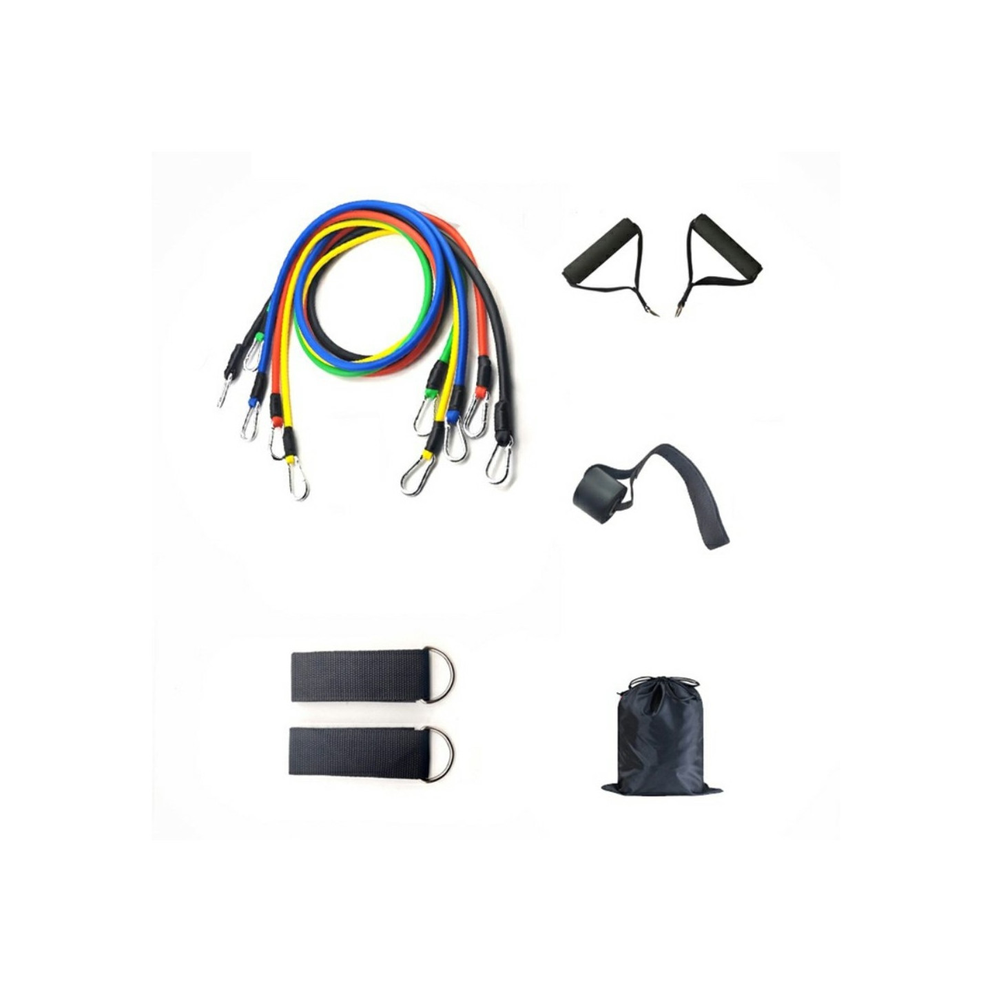 11stk/sett Fitness Resistance Band Trening Hjemmegymtrening