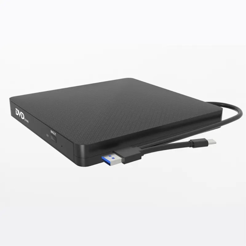 Ultratynn USB 3.0+Type - C DVD - stasjon Ekstern CD - leser VCD - brenner