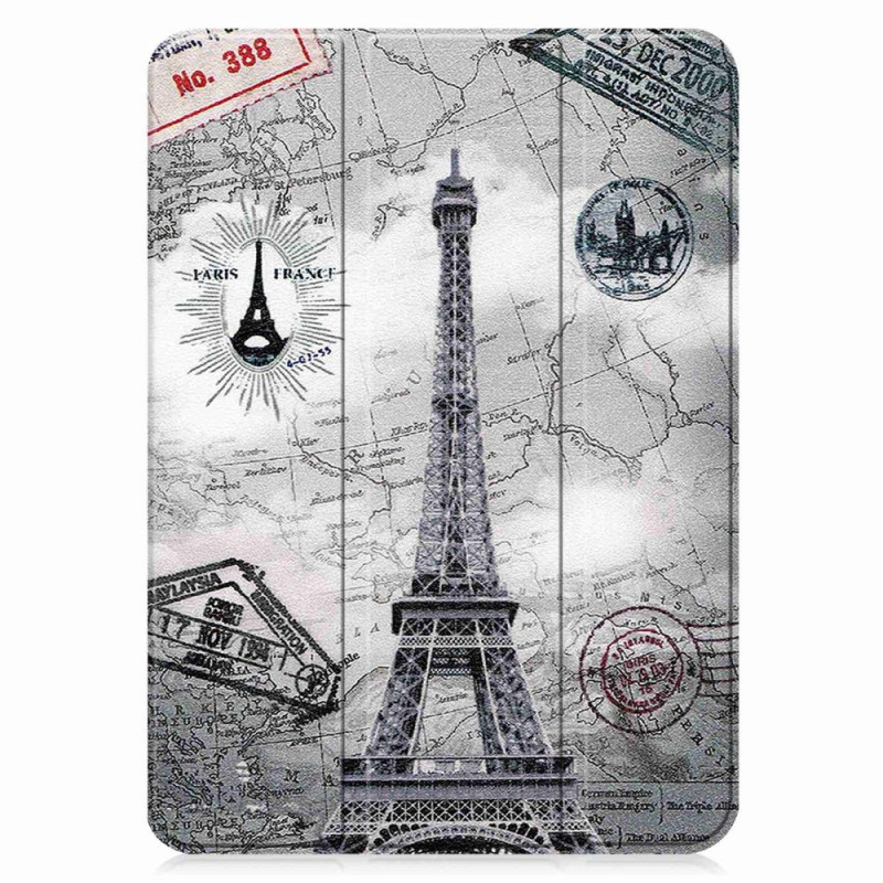 Tri - fold Stand Case for iPad 10.9 (2022) Tablet Cover - Map