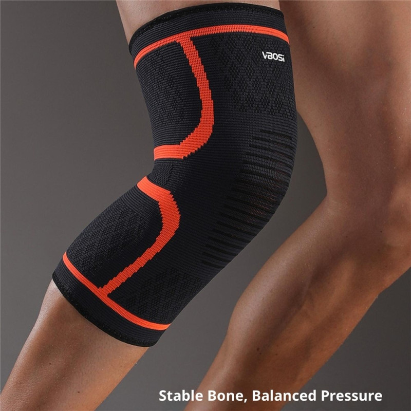 VBOSI 1 pc. XL size elastic Knee support Knee brace Knee protector 50-60 cm circumference