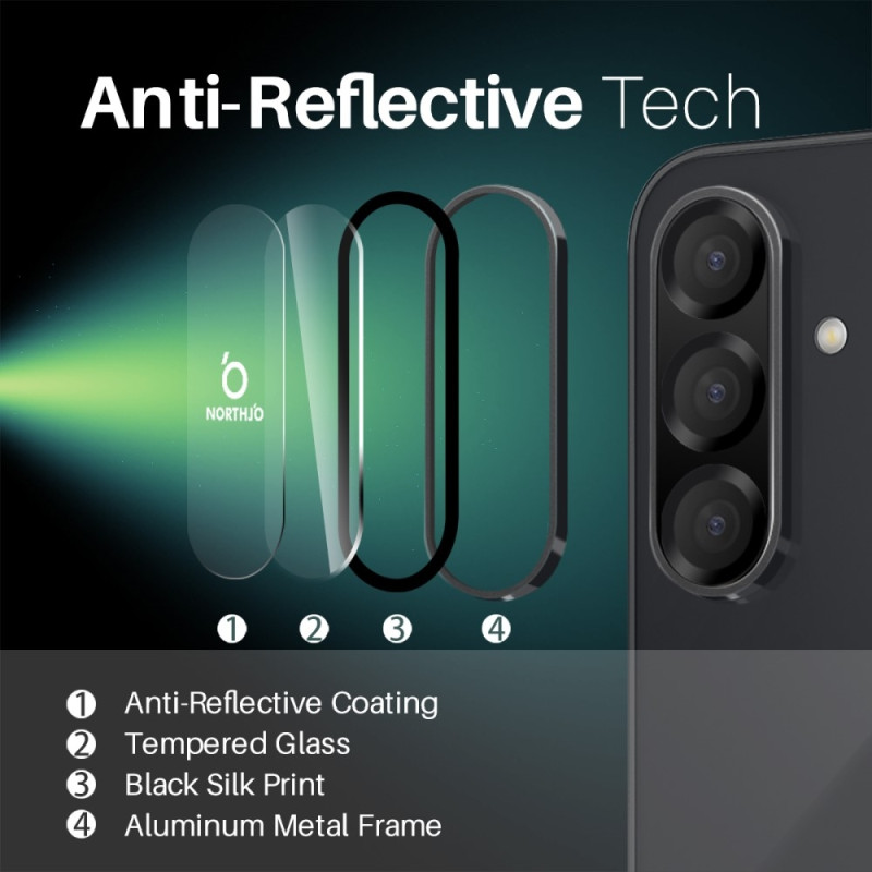 NORTHJO for Samsung Galaxy A26 Herdet Glass Kameralinsebeskytter