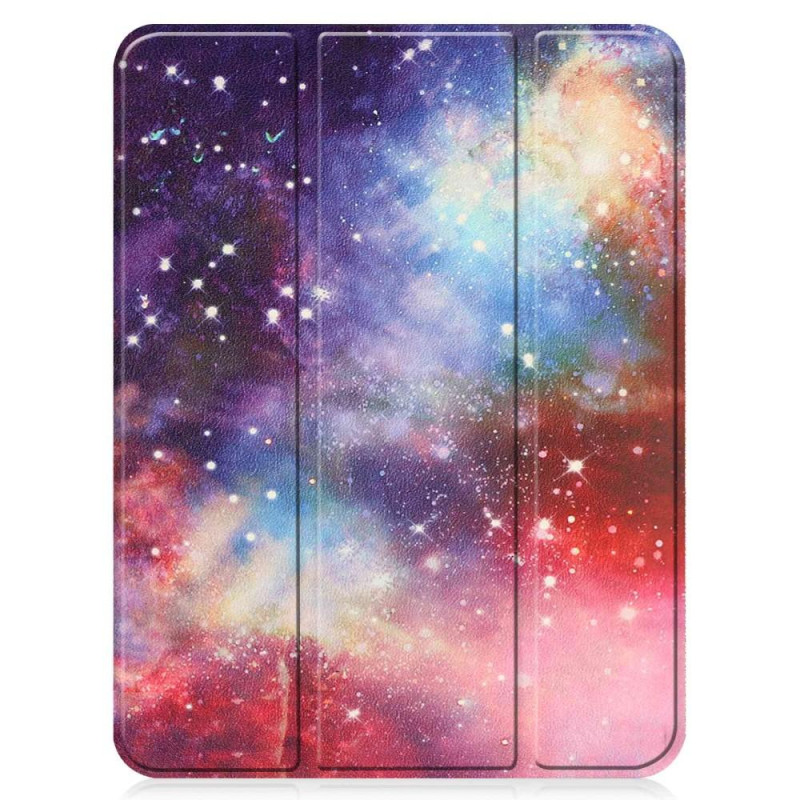 Trifoldet stativetui til iPad 10.9 (2022) Tabletcover Penholder - Galaxy