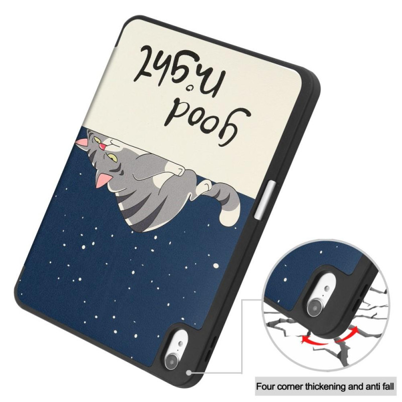 Apple iPad 10.9 2022 Trippelcover med smal passform Pennholder - Katt