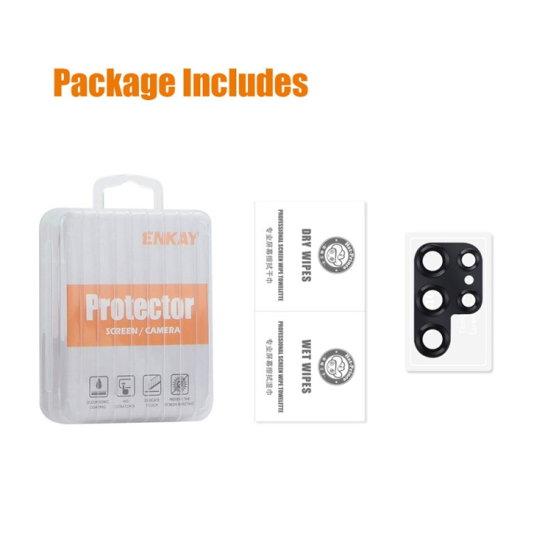 For Samsung Galaxy S25 Camera Lens Protector ENKAY Metal Ring Lens Film