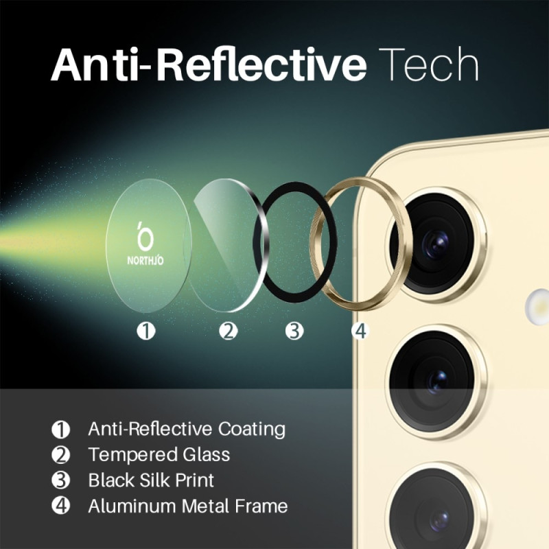 NORTHJO For Samsung Galaxy S25+ Tempered Glass Camera Lens