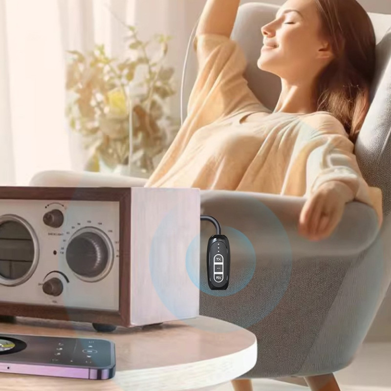 Bluetooth 5.4-sendermottaker Low Latency 3,5 mm trådløs lydadapter