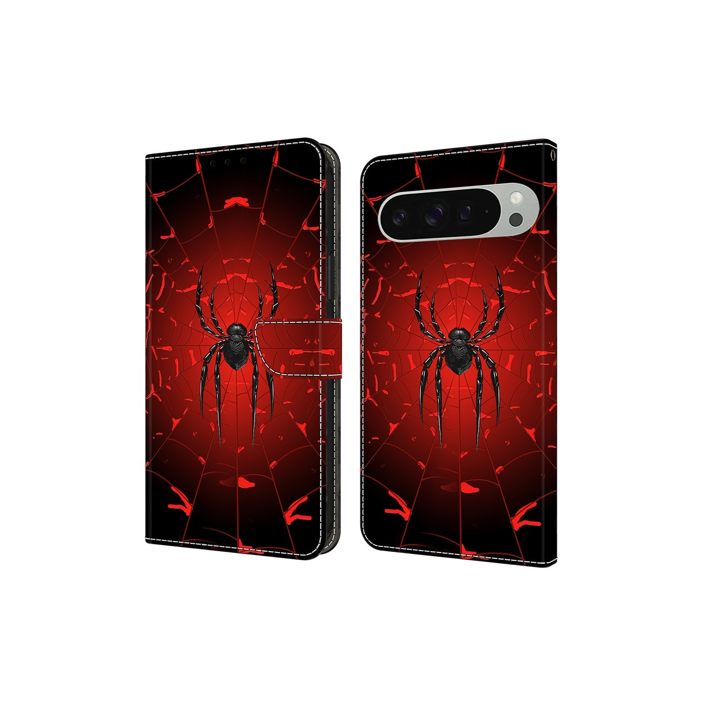 Google Pixel 10 Pro XL Lompakkokotelo Kuviopainettu PU-nahka Flip Teline Puhelinkotelo