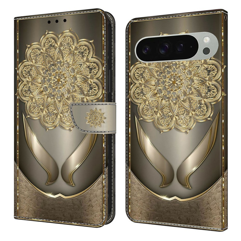 Til Google Pixel 10 Pro XL Pung Cover Mønsterprint PU-læder Flip Stand Mobilcover