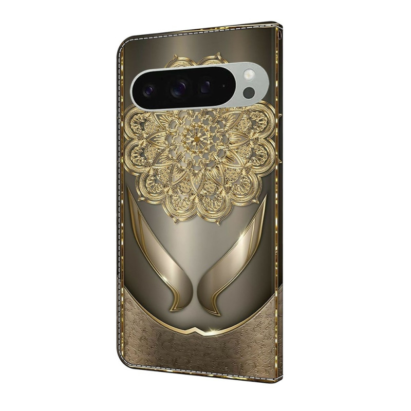 Til Google Pixel 10 Pro XL Pung Cover Mønsterprint PU-læder Flip Stand Mobilcover