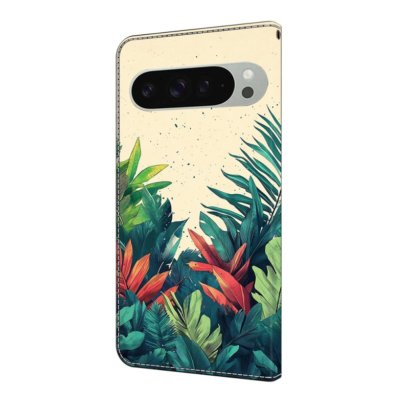 Til Google Pixel 10 Pro XL Pung Cover Mønsterprint PU-læder Flip Stand Mobilcover