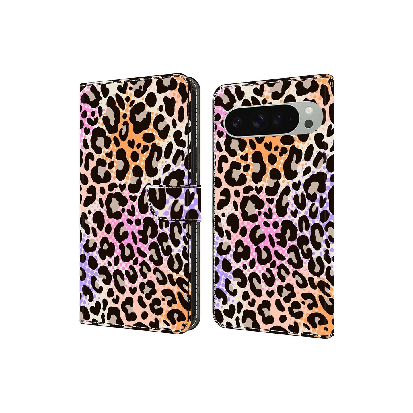 Google Pixel 10 Pro XL Lompakkokotelo Kuviopainettu PU-nahka Flip Teline Puhelinkotelo