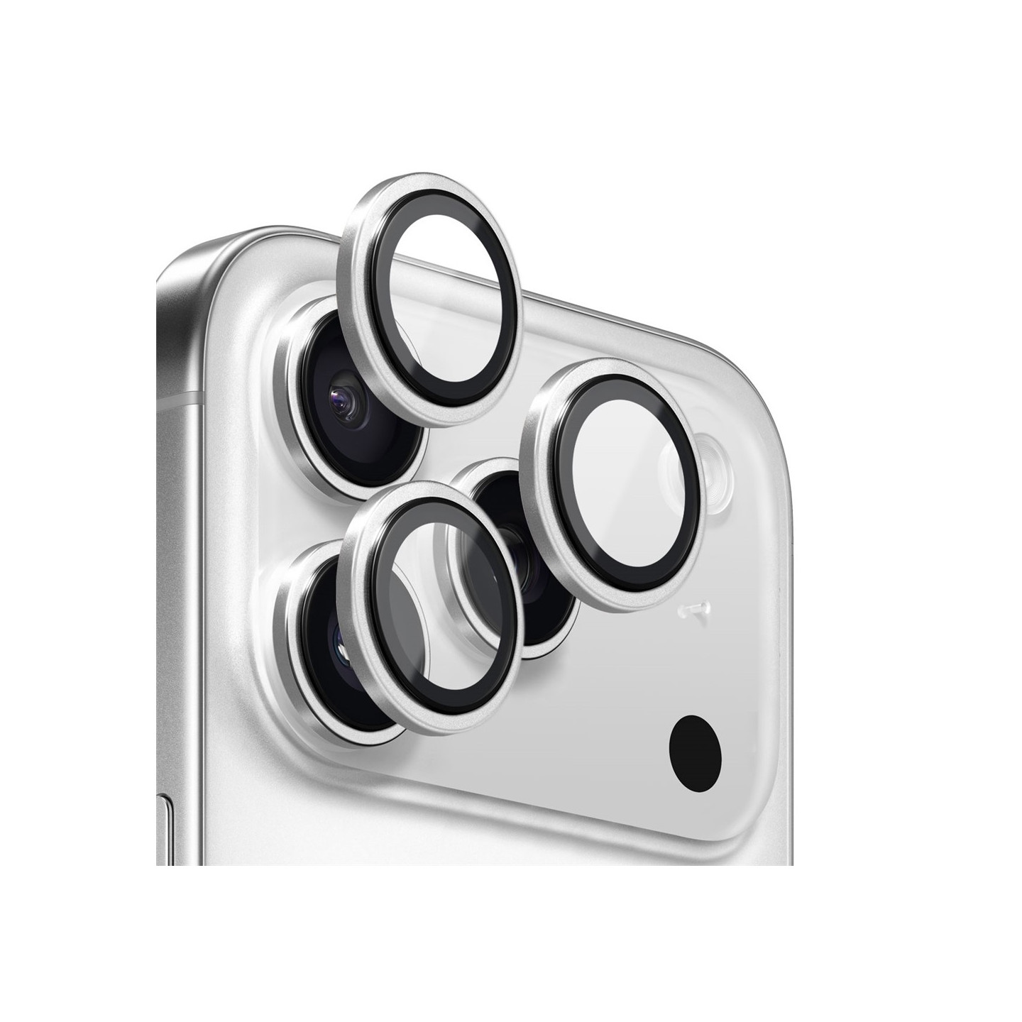 NORTHJO Til iPhone 17 Pro Max / iPhone 17 Pro Kameralinsebeskytter Hærdet Glas Metalring