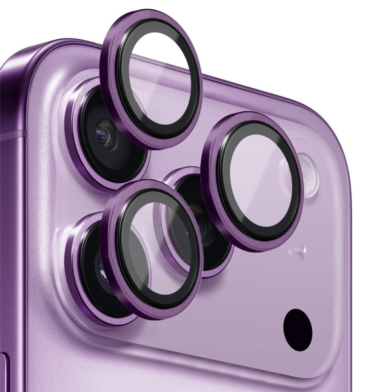 NORTHJO For iPhone 17 Pro Max / iPhone 17 Pro Camera Lens Protector Tempered Glass Metal Ring