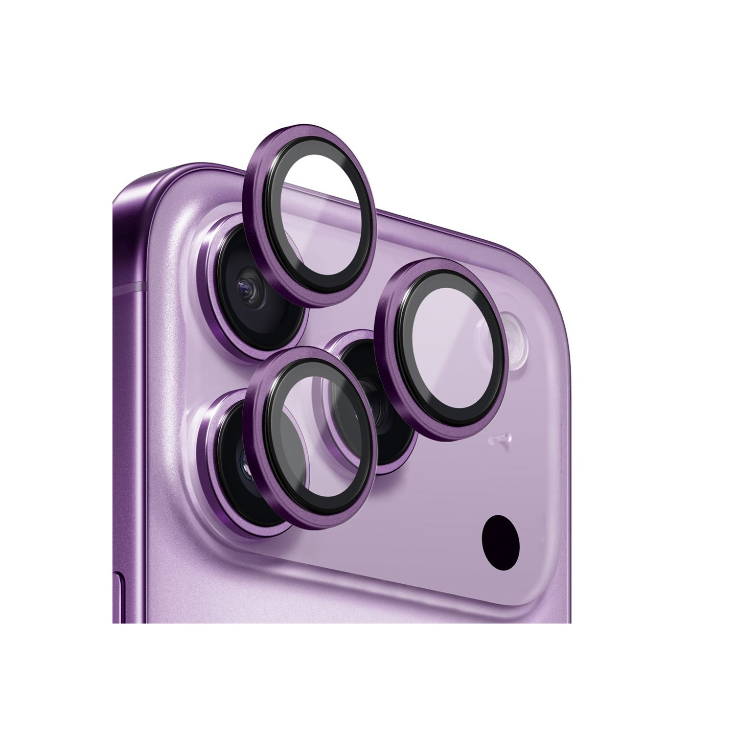 NORTHJO iPhone 17 Pro Max / iPhone 17 Pro Kameralinssin Suojus Karkaistu Lasi Metallirengas